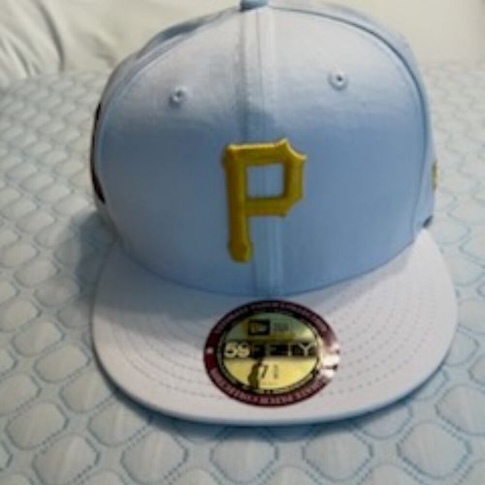 New Era Pittsburgh Pirates White Three Rivers Stadium Hat 59Fifty 7 5/8 New